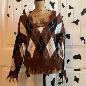 Brown sweater, small, just polly